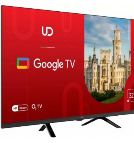 32” LED TV UD 32GW5210, Black (1366x768 HD Ready, Google TV, 2 x HDMI2.0, 1 x USB, DVB-T/T2/C/S2, Speakers 2 x 10W, 3.8 Kg) 32” LED TV UD 32GW5210, Black (1366x768 HD Ready, Google TV, 2 x HDMI2.0, 1 x USB, DVB-T/T2/C/S2, Speakers 2 x 10W, 3.8 Kg)