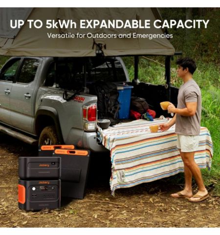 Jackery ”Explorer 1000 Plus” Portable Power Station, Capacity: 1264Wh, AC Output: 2000W, LCD, 2* USB-A, 2*USB-C, 2*AC Output, 1 Car port, DC Output, 4000 Cycles LiFePO4, Jackery APP, Weight:14.5kg, 283x260x356mm, Charge 0-100% in 1.7 Hour, Black/Orange Jackery ”Explorer 1000 Plus” Portable Power Station, Capacity: 1264Wh, AC Output: 2000W, LCD, 2* USB-A, 2*USB-C, 2*AC Output, 1 Car port, DC Output, 4000 Cycles LiFePO4, Jackery APP, Weight:14.5kg, 283x260x356mm, Charge 0-100% in 1.7 Hour, Black/Orange