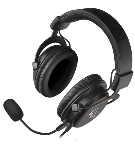 SVEN AP-G999MV, Gaming Headphones with microphone, Pull-out microphone, 3.5mm (4 pin) or 2*3.5 mm (3 pin) stereo mini-jack, Cable length: 2.2m , Gray