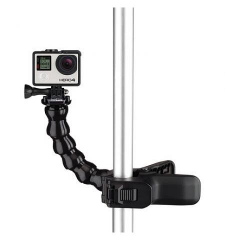GoPro Jaws: Flex Clamp -attach your camera directly to the clamp for low-profile mounting, or use the optional neck to achieve a wider range of camera-angle adjustability, compatible with all GoPro cameras.