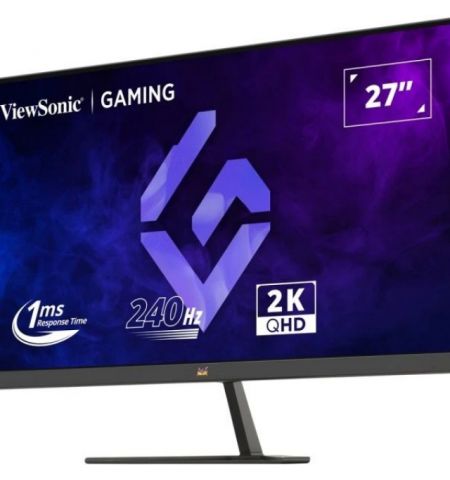 27.0” VIEWSONIC IPS LED VX2758A-2K-PRO-3 Gaming Bordless Black (1ms, 1000:1, 300cd, 2560x1440, 178°/178°, HDMI2.1 x 2, DisplayPort, SuperClear IPS, HDR10, 240Hz Refresh Rate, Console Mode 120Hz, AMD FreeSync Adaptive Sync, Audio Line-out, VESA)