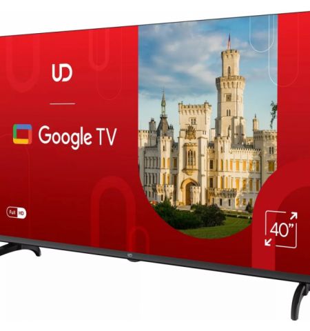 40” LED TV UD 40GF5210, Black (1920x1080 FHD, Google TV, 3 x HDMI, 2 x USB, Wi-Fi (2.4Ghz+5Ghz), DVB-T/T2/C/S2, Speakers 2 x 8W Dolby Audio, VESA 200x200, 5.4 Kg) 40” LED TV UD 40GF5210, Black (1920x1080 FHD, Google TV, 3 x HDMI, 2 x USB, Wi-Fi (2.4Ghz+5Ghz), DVB-T/T2/C/S2, Speakers 2 x 8W Dolby Audio, VESA 200x200, 5.4 Kg)