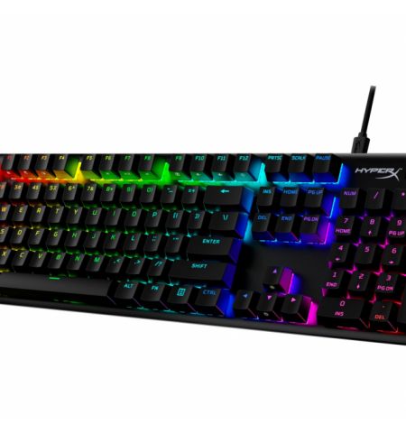 HYPERX Alloy Origins PBT Mechanical Gaming Keyboard (US Layout), HyperX Red - Linear key switch, High-quality, Durable PBT keycaps, Backlight (RGB), 100% anti-ghosting, Key rollover: 6-key / N-key modes, Ultra-portable design, Solid-steel frame, USB HYPERX Alloy Origins PBT Mechanical Gaming Keyboard (US Layout), HyperX Red - Linear key switch, High-quality, Durable PBT keycaps, Backlight (RGB), 100% anti-ghosting, Key rollover: 6-key / N-key modes, Ultra-portable design, Solid-steel frame, USB