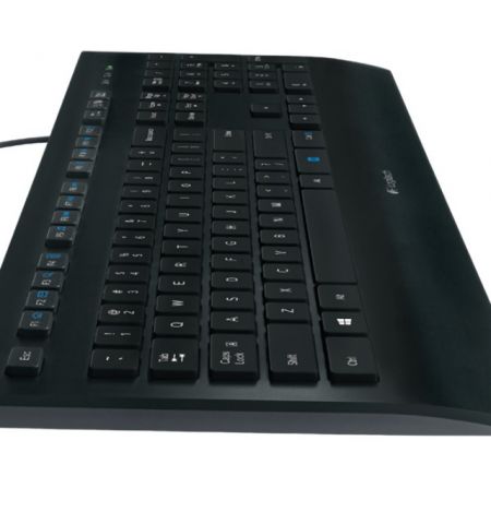 Logitech Keyboard K280e for Business, USB, Splash-protected, US INT'L, black