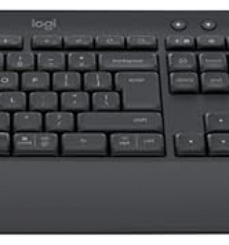 Logitech Wireless Signature MK650 Combo for Business, upgraded shortcuts and integrated palm rest, Bluetooth Low Energy Wireless (Bluetooth 5.1) or Logi Bolt USB Receiver, GRAPHITE - US / RU