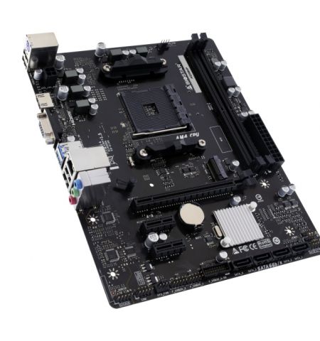 BIOSTAR A520MHP, Socket AM4, AMD A520, Dual 2xDDR4-4400+, APU AMD graphics, VGA, HDMI, 1xPCIe X16, 4xSATA3, RAID, 1xM.2 Slot,  2xPCIe X1, ALC897 HDA, GbE LAN, 4xUSB3.2, mATX