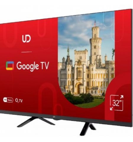 32” LED TV UD 32GW5210, Black (1366x768 HD Ready, Google TV, 2 x HDMI2.0, 1 x USB, DVB-T/T2/C/S2, Speakers 2 x 10W, 3.8 Kg) 32” LED TV UD 32GW5210, Black (1366x768 HD Ready, Google TV, 2 x HDMI2.0, 1 x USB, DVB-T/T2/C/S2, Speakers 2 x 10W, 3.8 Kg)