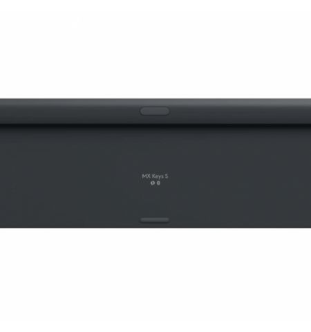 Logitech Wireless MX Keys S Advanced Illuminated Keyboard, Logitech Unifying 2.4GHz wireless technology, Bluetooth Low Energy, Rechargeable with USB type C, UKR, Graphite