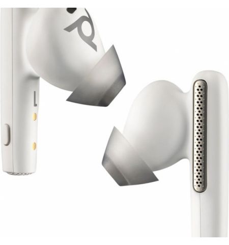Poly Voyager Free 60 UC True Wireless Earbuds White Sand,  +BT700 USB-A Adapter +Basic Charge Case, USB-A, Up to 30 m, Bluetooth® Core 5.3, ANC, SoundGuard Digital, Up to 16.5 hours, two devices at the same time, 5.8 g (each earbud)