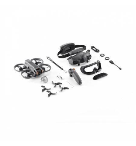 (980083) DJI Avata 2 Fly More Combo (DJI RC Motion 3, 1x battery, DJI Googles 3) Autonomy 23min, 12MP, F/2.8, Video 4K60, Gimbal one axis, Maximum speed 64.8 KM/h, Internal storage: 46GB, Dimensions: 185x212x64mm, Weight: 377g