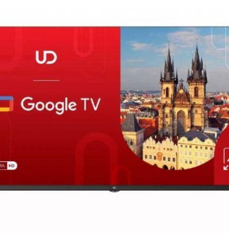 43” LED TV UD 43GU6210, Black (3840x2160 UHD, Google TV, 3 x HDMI2.0, 2 x USB, Wi-Fi (2.4GHz+5GHz), Bluetooth, DVB-T/T2/C/S2, Speakers 2 x 7W Dolby Audio, VESA 200x200, 9.8 Kg)