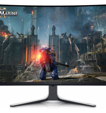 31.6” DELL OLED Alienware AW3225QF Curved QD UHD Black/White (0.03ms, 1M:1, 1000cd, 21:9, 3840x2160, 178°/178°, 240Hz Refresh Rate, Console Mode 120Hz, VRR, FRL, Quantum Dot, NVIDIA G-SYNC, HDMI2.1, DisplayPort, USB Hub: 2 x USB3.0 + 1 x USB-C, Audio Line