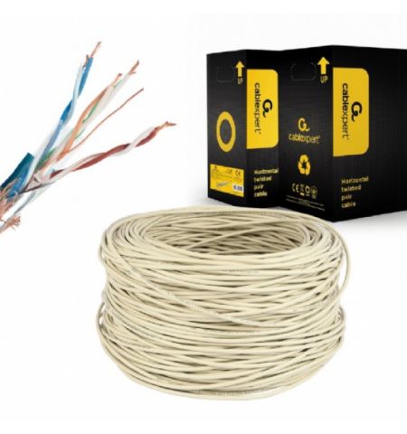 Cable SFTP Gembird SPC-5004E double shielded LAN cable with stranded wires, CAT5e, AWG24 solid copper, 305m