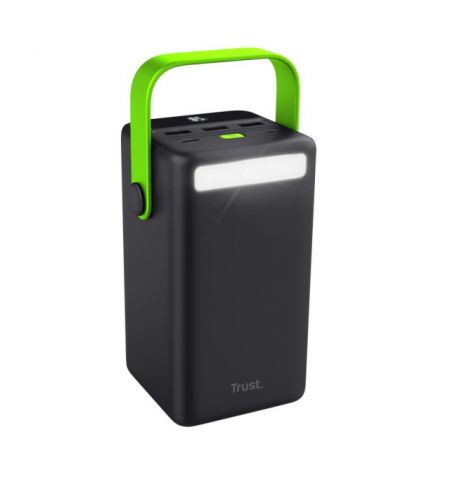 50000mAh XXL Power bank - Trust Redoh XXL, Flashlight, Battery level indicator, Charging technology:auto-detect, USB PD 3.0 + PPS, 3x USB port A type, 1x USB port C type, Total weight 1132g, Black