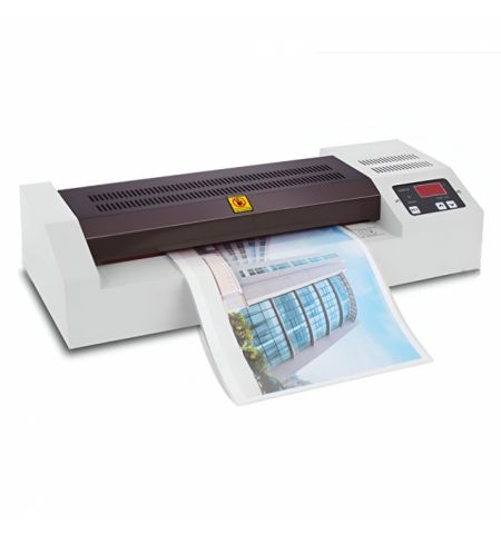 Qsmile LM320 A3, Rollers: 2(hot shoe), Reverse, Input width: 320 mm,Speed: 60 cm/min, Min Film thickness: 50(2*25) microns, Max. film thickness: 250(2*125) microns, Min Film size: Credit card size (54*86 mm), Max. Paper size: A3, Max. lam. thickness: 1 mm
