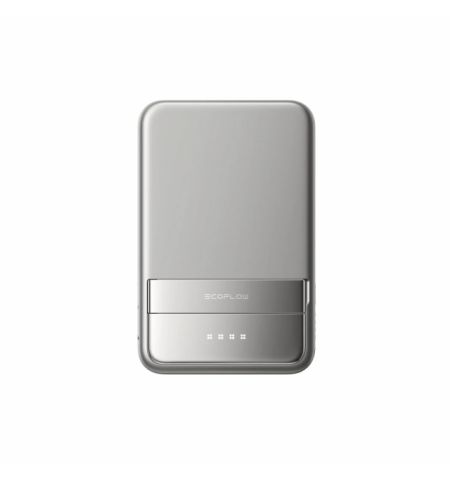 EcoFlow Rapid 5000 Magnetic Power Bank, Wireless Charging Qi2.0 15W, Battery 18.5 Wh (5000 mAh), Built-in Fast Charging USB Cable, Kickstand, 180g – Silver