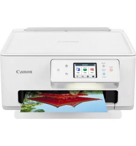 MFD Canon Pixma TS7640i White, Colour Printer/Duplex/Scanner/Copier/Wi-Fi, A4, Print 12001 x 1200dpi_2pl,Scan 1200x2400dpi, OLED 2.7”, ESAT 15/10 ipm,64-265g/m2, Wi-Fi: IEEE802.11 b/g/n, USB 2.0, macOS, PG-485/486XL (180/300&180/300p), MC-G06.