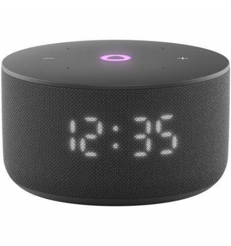 Smart Speaker (YNDX-00027BLK)  Yandex Station MINI 3 with Alisa, Black, LED Display, Smart Home Control Center, No Hub Required, Wi-FI-AC + BT5.0, Alisa Assistant built-in, 12W, Sensor buttons, 3 Microphones