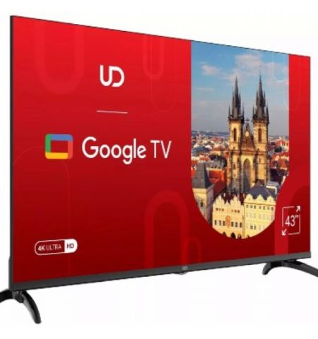 43” LED TV UD 43GU6210, Black (3840x2160 UHD, Google TV, 3 x HDMI2.0, 2 x USB, Wi-Fi (2.4GHz+5GHz), Bluetooth, DVB-T/T2/C/S2, Speakers 2 x 7W Dolby Audio, VESA 200x200, 9.8 Kg)