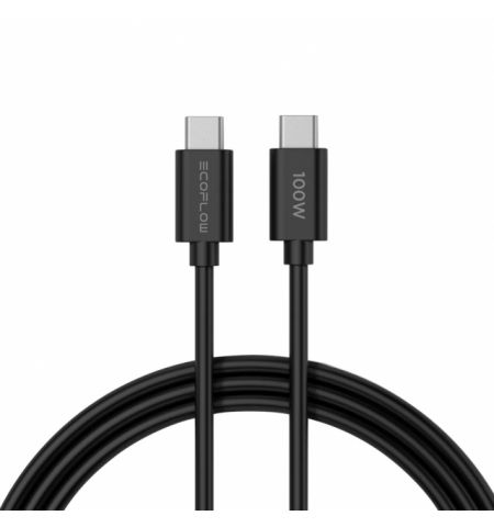 EcoFlow RAPID 65W GaN Charger with 100W Cable 1m, 2*USB-C ports and 1*USB-A port, charge 3 devices at the same time, Triple Port Output USB-C1 Up to 45W / C2+A 15W Combined, silver