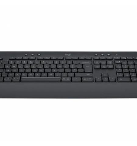 Logitech Wireless Keyboard Signature K650, upgraded shortcuts and integrated palm rest, Bluetooth Low Energy Wireless (Bluetooth 5.1) or Logi Bolt USB Receiver, GRAPHITE - US / RU Logitech Wireless Keyboard Signature K650, upgraded shortcuts and integrated palm rest, Bluetooth Low Energy Wireless (Bluetooth 5.1) or Logi Bolt USB Receiver, GRAPHITE - US / RU