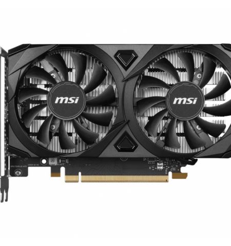 MSI GeForce RTX™ 3050 VENTUS 2X E 6G OC /  6GB GDDR6 96Bit 1492/14000Mhz,  Ampere, PCI-E Gen4, 2xHDMI, 1xDP, Dual Fan Thermal Design - Tailored PCB, Custom fans design with a unique curve, OC Scanner, On Screen Display, Predator software, Retail