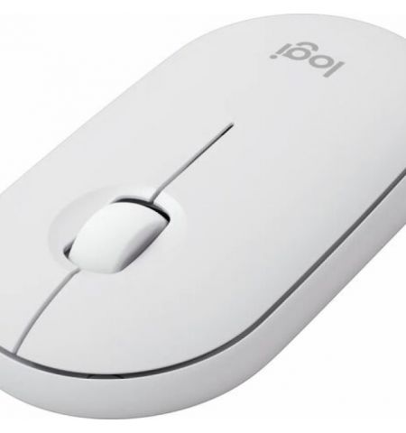 Logitech Wireless Pebble Mouse 2 M350s Tonal White, Slim, compact Bluetooth mouse with a customizable button, 400-4000 dpi, Nano receiver, Multi-device pairing, Silent click Logitech Wireless Pebble Mouse 2 M350s Tonal White, Slim, compact Bluetooth mouse with a customizable button, 400-4000 dpi, Nano receiver, Multi-device pairing, Silent click