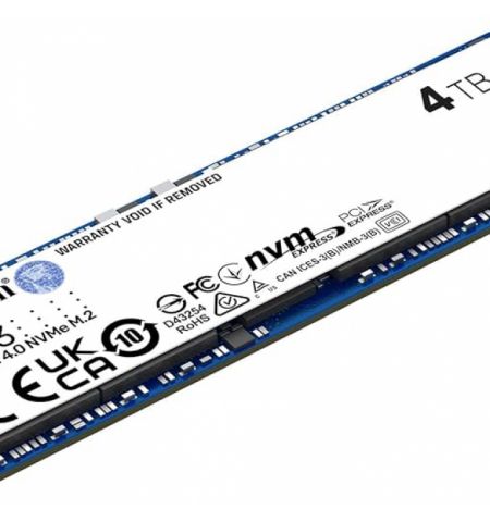 M.2 NVMe SSD 4.0TB Kingston NV3, Interface: PCIe4.0 x4 / NVMe1.3, M2 Type 2280 form factor, Sequential Reads 6000 MB/s, Sequential Writes 5000 MB/s, SMI SM2268XT2/ Phison E27T controller, TBW: 1280TB, 3D BiCS6 TLC/ QLC NAND flash M.2 NVMe SSD 4.0TB Kingston NV3, Interface: PCIe4.0 x4 / NVMe1.3, M2 Type 2280 form factor, Sequential Reads 6000 MB/s, Sequential Writes 5000 MB/s, SMI SM2268XT2/ Phison E27T controller, TBW: 1280TB, 3D BiCS6 TLC/ QLC NAND flash