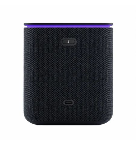 Smart Speaker (YNDX-00054BLK)  Yandex Station MIDI Zigbee with Alisa, Black, Smart Home Control Center with Zigbee, No Hub Required, Wi-FI-AC + BT4.2, Alisa Assistant built-in, 24W, Sensor buttons, 4 Microphones, LED Display