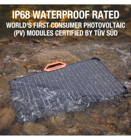 Jackery "SolarSaga 80W" Portable Dual-Sided Solar Panel, Ultra Solar Conversion Efficiency of 25%, IP68, 906 x 528 x 27 mm, 5.1kg Jackery "SolarSaga 80W" Portable Dual-Sided Solar Panel, Ultra Solar Conversion Efficiency of 25%, IP68, 906 x 528 x 27 mm, 5.1kg