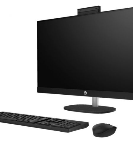 All-in-One PC - 27” HP AiO 27-cr0044ci 27” FHD AG IPS, Intel Core i5-1335U, 16GB (2x8) DDR4, 512GB M.2 PCIe NVMe SSD, Intel® Iris Xe Graphics, CR, HD Cam, WiFi6 2x2 + BT5, HDMI, LAN, Wireless Black 510SP KB and MS, FreeDos, Jack Black. All-in-One PC - 27” HP AiO 27-cr0044ci 27” FHD AG IPS, Intel Core i5-1335U, 16GB (2x8) DDR4, 512GB M.2 PCIe NVMe SSD, Intel® Iris Xe Graphics, CR, HD Cam, WiFi6 2x2 + BT5, HDMI, LAN, Wireless Black 510SP KB and MS, FreeDos, Jack Black.