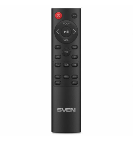 SVEN HA-950, Bluetooth Home Audio Systyem 60W (RMS), TWS, USB, microSD, Remote control, MDF, Soft eco-leather, Volume and tone rotary knobs on the top panel, AUX input, Black SVEN HA-950, Bluetooth Home Audio Systyem 60W (RMS), TWS, USB, microSD, Remote control, MDF, Soft eco-leather, Volume and tone rotary knobs on the top panel, AUX input, Black