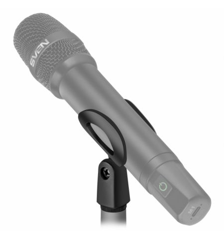 SVEN MK-742, two wireless dynamic microphones, Li-Ion 180mAh, 2.4GHz radio / 6.3 mm plug, up to 25 m distance, up to 12 hours, pop filter, black SVEN MK-742, two wireless dynamic microphones, Li-Ion 180mAh, 2.4GHz radio / 6.3 mm plug, up to 25 m distance, up to 12 hours, pop filter, black