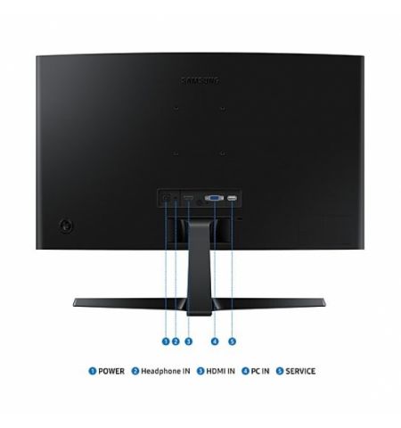 23.8” SAMSUNG VA LED S24D366G Curved Black (4ms, 1000:1, 250cd, 1920x1080, 178°/178°, VGA, HDMI, 100Hz Refresh Rate, Curvature 1800R, VESA)