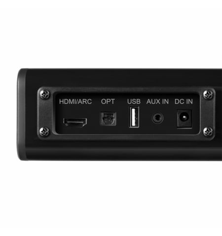 SVEN Soundbar SB-2040A, 40 W, Bluetooth, USB, AUX (3.5mm jack), HDMI (ARC), SPDIF (Optical), remote control, LED display, black