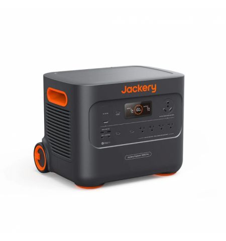 Jackery "Explorer 3000 Pro" Portable Power Station, Capacity: 3024Wh, AC Output: 3000W, LCD, 2* USB-A, 2*USB-C, 4*AC Output, 1 Car port, 2*DC Output, 2000 Cycles Lithium-ion, Weight: 29kg, Pull rod and wheels, 37x36x47cm, Charge 0-100% in 2.4 Hour, Smart  Jackery "Explorer 3000 Pro" Portable Power Station, Capacity: 3024Wh, AC Output: 3000W, LCD, 2* USB-A, 2*USB-C, 4*AC Output, 1 Car port, 2*DC Output, 2000 Cycles Lithium-ion, Weight: 29kg, Pull rod and wheels, 37x36x47cm, Charge 0-100% in 2.4 Hour, Smart