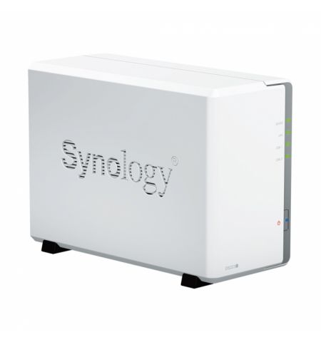 Synology Disk Station DS223j, 2-bay NAS Server, Compact, quiet, and energy-efficient storage, Realtek CPU 4-core 1.7GHz, 1GB DDR4, 2* 3.5” HDD free slots, 1xGbE LAN, 2x USB3.2, Noise Level 	18.2 dB(A), System Fan 92mm, Silver