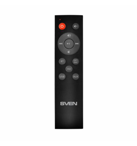 SVEN Soundbar SB-2040A, 40 W, Bluetooth, USB, AUX (3.5mm jack), HDMI (ARC), SPDIF (Optical), remote control, LED display, black