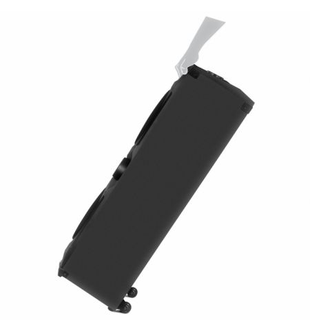 SVEN PS-1500, 500W (2x250) Dynamic switchable RGB backlight, TWS, Bluetooth, FM, USB, LED display, microphone input for karaoke, NFC, Audio input for connecting an electric guitar, Carrying handle and wheels, Wooden body (MDF), 13 kg, Black