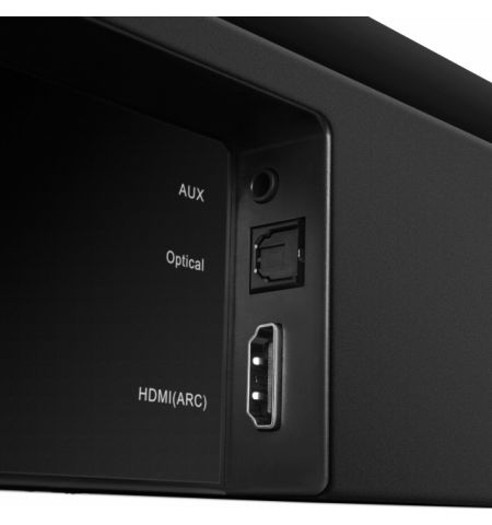 SVEN Soundbar SB-2400DD with wireless subwoofer, 400 W, Bluetooth, USB, AUX (3.5mm jack), HDMI (ARC), SPDIF (Optical), remote control, Support of Dolby Digital Plus, LED display, black