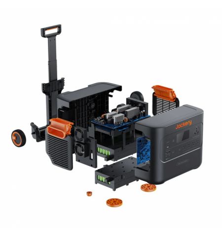 Jackery "Explorer 3000 Pro" Portable Power Station, Capacity: 3024Wh, AC Output: 3000W, LCD, 2* USB-A, 2*USB-C, 4*AC Output, 1 Car port, 2*DC Output, 2000 Cycles Lithium-ion, Weight: 29kg, Pull rod and wheels, 37x36x47cm, Charge 0-100% in 2.4 Hour, Smart  Jackery "Explorer 3000 Pro" Portable Power Station, Capacity: 3024Wh, AC Output: 3000W, LCD, 2* USB-A, 2*USB-C, 4*AC Output, 1 Car port, 2*DC Output, 2000 Cycles Lithium-ion, Weight: 29kg, Pull rod and wheels, 37x36x47cm, Charge 0-100% in 2.4 Hour, Smart