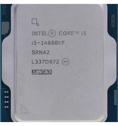 Intel® Core™ i5-14600KF, S1700, 2.6-5.3GHz, 14C (6P+8Е) / 20T, 24MB L3 + 20MB L2 Cache, No Integrated GPU, 10nm 125W, Unlocked, tray