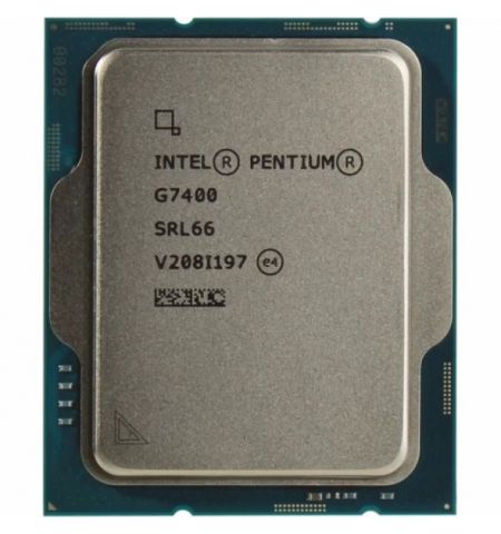 Intel® Pentium® Gold G7400, S1700, 3.7GHz, 2C(2P+0Е) / 4T, 6MB L3 + 2.5MB L2 Cache, Intel® UHD Graphics 710, 10nm 46W, tray