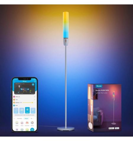 Floor Lamp  GOVEE RGBICW Cylinder Floor Lamp, Wi-Fi + BT, Multicolor + Extra White LEDs, Multidirectional Lighting, 360° lighting, 2200k-6500k, 1500 lumens, No Hub Required, 64 Preset Scene Modes, Schedule & Timer Functions, App, Control Box, Voice Contro Floor Lamp  GOVEE RGBICW Cylinder Floor Lamp, Wi-Fi + BT, Multicolor + Extra White LEDs, Multidirectional Lighting, 360° lighting, 2200k-6500k, 1500 lumens, No Hub Required, 64 Preset Scene Modes, Schedule & Timer Functions, App, Control Box, Voice Contro