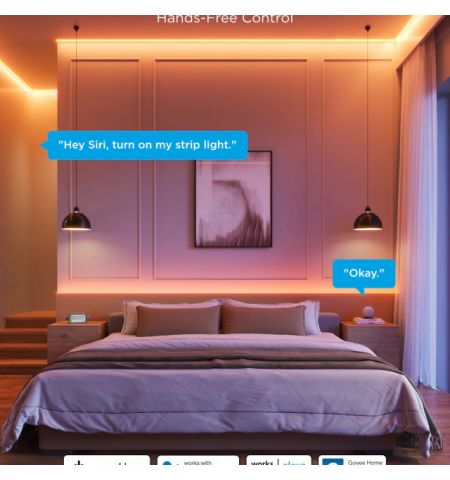Light Strip  GOVEE RGBICW COB Strip Light Pro 3m, White, Smart Wi-Fi Light Strip, Wi-Fi + BT, Matter Compatible, Multicolor, Zonal Color Control, App, Shape Recognition, No Hub Required, Flexible Installation, AI Lighting Bot Light Strip  GOVEE RGBICW COB Strip Light Pro 3m, White, Smart Wi-Fi Light Strip, Wi-Fi + BT, Matter Compatible, Multicolor, Zonal Color Control, App, Shape Recognition, No Hub Required, Flexible Installation, AI Lighting Bot