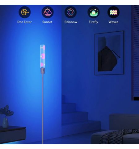 Floor Lamp  GOVEE RGBICW Cylinder Floor Lamp, Wi-Fi + BT, Multicolor + Extra White LEDs, Multidirectional Lighting, 360° lighting, 2200k-6500k, 1500 lumens, No Hub Required, 64 Preset Scene Modes, Schedule & Timer Functions, App, Control Box, Voice Contro Floor Lamp  GOVEE RGBICW Cylinder Floor Lamp, Wi-Fi + BT, Multicolor + Extra White LEDs, Multidirectional Lighting, 360° lighting, 2200k-6500k, 1500 lumens, No Hub Required, 64 Preset Scene Modes, Schedule & Timer Functions, App, Control Box, Voice Contro