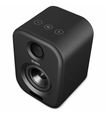 SVEN MC-5 Grey,  2.0 / 2x25W RMS, Bluetooth, RCA, microSD, USB flash, optical input, remote control, All-in-one control panel with touch buttons.