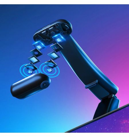 TV Light Strip  GOVEE RGBIC Envisual TV Backlight T2 with Dual Cameras (55”-65”), Wi-Fi + BT, Multicolor, Zonal Color Control, Voice Control, App, Music Mode, No Hub Required, Real-time color matching to enhance your visual experience