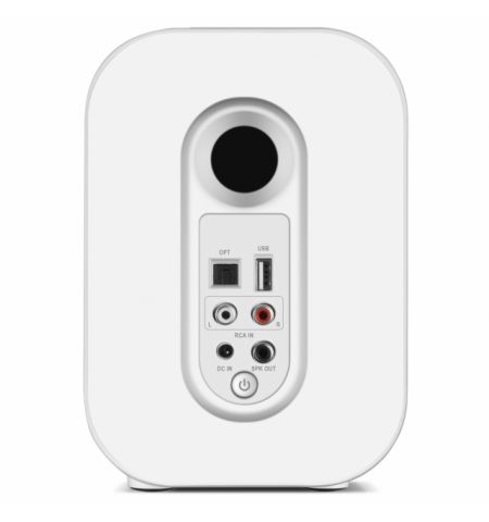 SVEN MC-5 White,  2.0 / 2x25W RMS, Bluetooth, RCA, microSD, USB flash, optical input, remote control, All-in-one control panel with touch buttons.