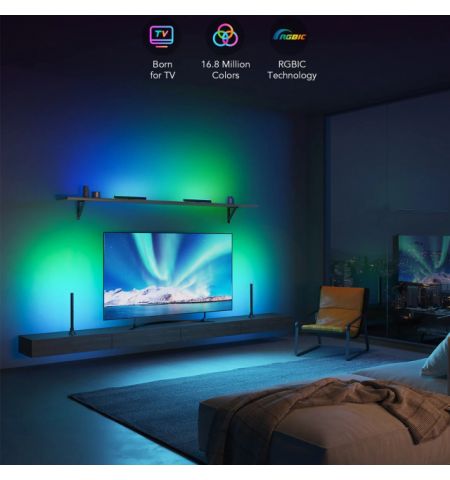 TV Light Bars GOVEE RGBIC TV Light Bars (45”-70”), Wi-Fi + BT, Multicolor, App, Music Mode, No Hub Required TV Light Bars GOVEE RGBIC TV Light Bars (45”-70”), Wi-Fi + BT, Multicolor, App, Music Mode, No Hub Required